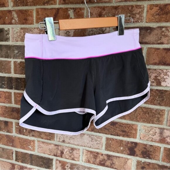 LULULEMON Run Speed Short 4-Way Stretch in Soot Pretty Purple Women's Size 4 - Picture 4 of 12